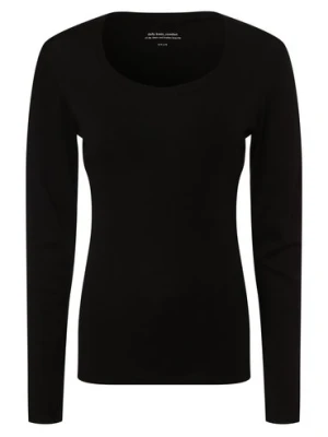 Opus Damska koszulka z długim rękawem Kobiety Dżersej czarny jednolity,