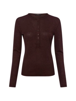 Opus Damska koszulka z długim rękawem - Sosmica Kobiety Sztuczne włókno brązowy|różowe złoto marmurkowy,