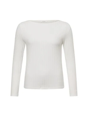 Opus Damska koszulka z długim rękawem - Sovke Kobiety Bawełna biały jednolity,