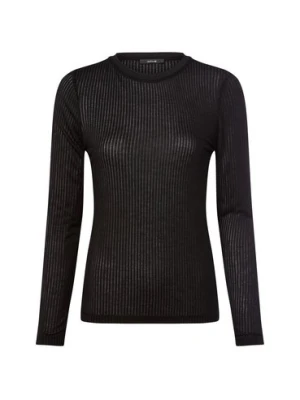 Opus Damska koszulka z długim rękawem - Sumelika Kobiety Sztuczne włókno czarny w paski,