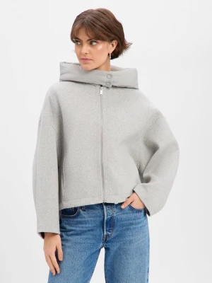 Opus Damska kurtka wełniana - Hikona Kobiety szary marmurkowy,