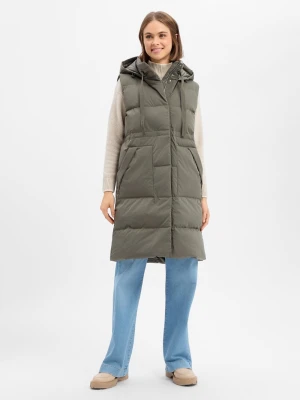 Opus Damska pikowana kamizelka - Walma Kobiety Sztuczne włókno zielony jednolity,