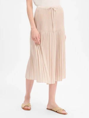 Opus Damska plisowana spódnica - Ribane French Kobiety beżowy|różowe złoto,