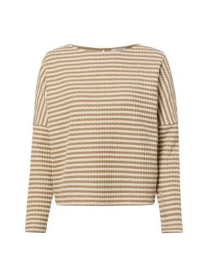 Opus Damski sweter z dzianiny - Gresh Kobiety Bawełna brązowy w paski,