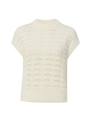 Opus sweter z dzianiny - Pydra Kobiety Bawełna (100%) biały,