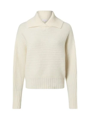 Opus Damski sweter z dzianiny z wełną - Purika Kobiety Wełna biały jednolity,