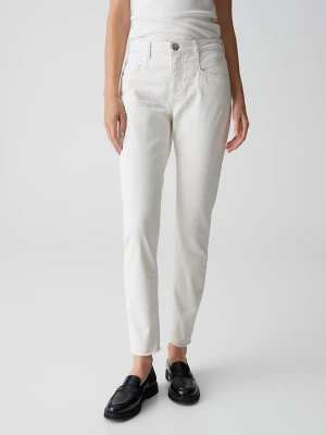 OPUS Dżinsy "Evita" - Slim fit - w kolorze białym rozmiar: 34/L28