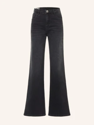 Opus Dżinsy Z Szerokimi Nogawkami Mivy grau 70393 dark grey