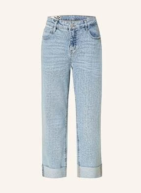 Opus Jeansy Boyfriend Lani Turn Up blau