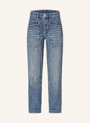 Opus Jeansy Straight Lissie blau