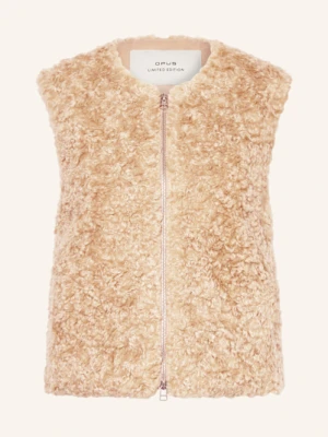 Opus Kamizelka Ze Sztucznego Futra Wahida beige