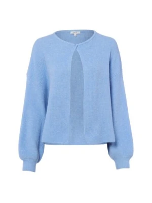 Opus Kardigan damski z wełną i moherem - Deriana Kobiety Sztuczne włókno niebieski marmurkowy,