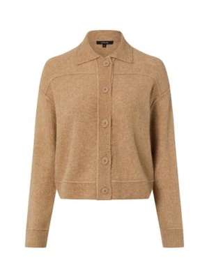 Opus Kardigan damski z zawartością moheru - Daneke Kobiety brązowy marmurkowy,