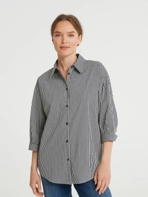 OPUS Koszula "Fanas" w kolorze czarno-białym rozmiar: 36