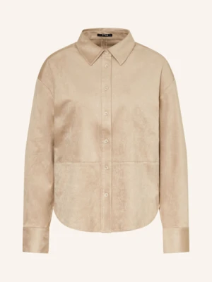 Opus Koszula Felour Z Imitacji Skóry beige