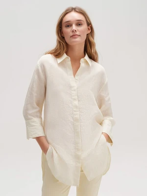 OPUS Koszula "Fython spirit" w kolorze kremowym rozmiar: 36