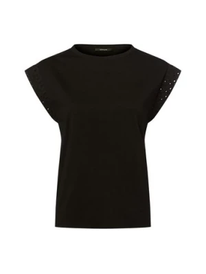 Opus Koszulka damska - Sallso Kobiety Bawełna czarny jednolity,