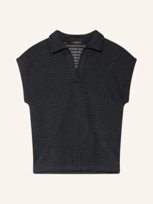 Opus Koszulka Polo Wykonana Na Szydełku Somona blau