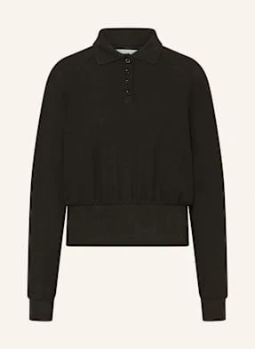 Opus Koszulka Polo Z Dzianiny Geigi schwarz