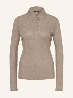 Opus Koszulka Polo Z Jerseyu Sapippa Z Brokatową Przędzą beige