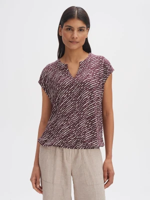 OPUS Koszulka w kolorze ciemnofioletowo-czarno-białym rozmiar: 36