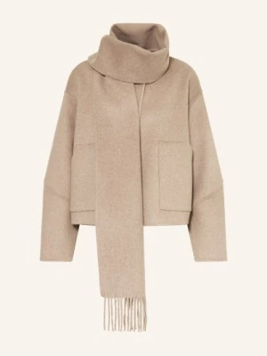 Opus Kurtka Henrica Z Odpinanym Szalikiem beige