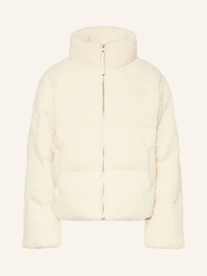Opus Kurtka Pikowana Z Pluszowego Materiału weiss