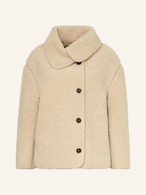 Opus Kurtka Pluszowa Hafine Z Rękawami 3/4 beige