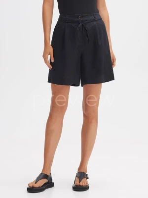 OPUS Lniane szorty w kolorze granatowym rozmiar: 36