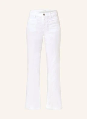 Opus Pants Jeansy Flare Melly Fresh weiss