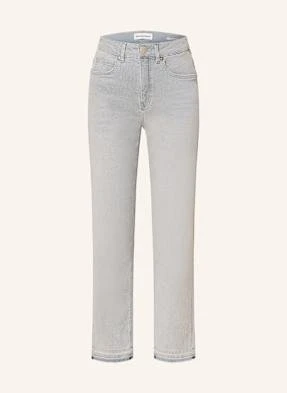 Opus Pants Jeansy Straight Melly Sleek blau