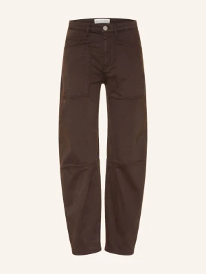 Opus Pants Jeansy Typu Barrel Lisana braun 20040 affogato