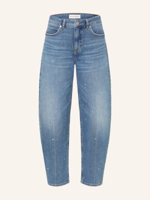 Opus Pants Jeansy Typu Barrel Mari Clear Z Kamyczkami Ozdobnymi blau