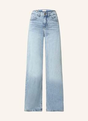 Opus Jeansy Wide Leg Melly Cool blau