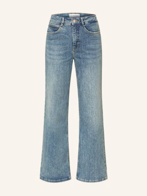 Opus Pants Jeansy Wide Leg Melly Modern blau