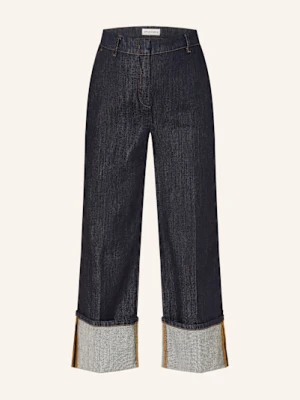 Opus Pants Jeansy Wide Leg Moira Clean blau