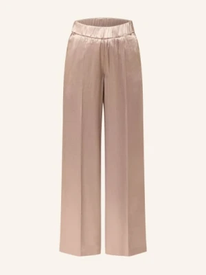 Opus Pants Satyna Spodnie Mucia Shine beige