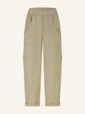 Opus Pants Spodnie Cargo Mucia Myth gruen