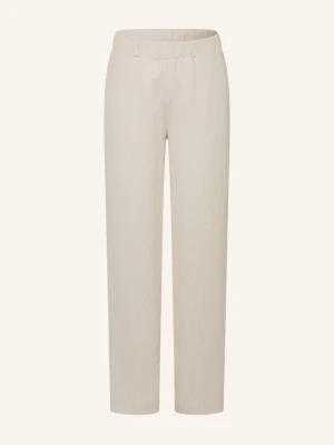 Opus Pants Spodnie Typu Marlena Mucia Moss beige ECRU