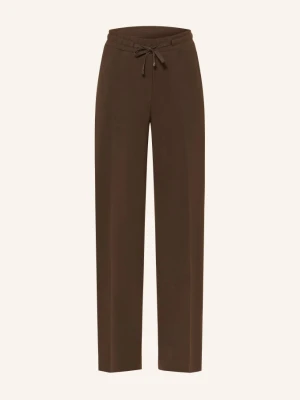 Opus Pants Spodnie Typu Marlene Macie braun CIEMNOBRĄZOWY