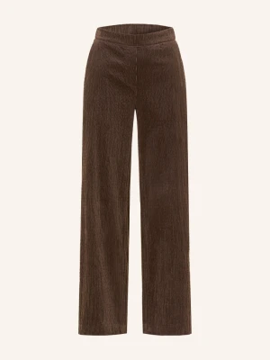 Opus Pants Spodnie Z Sztruksu Mucia Base braun SZARY