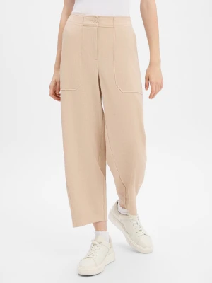 Opus Spodnie culottes - Myha fresh Kobiety beżowy marmurkowy,