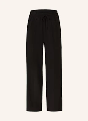 Opus Pants Spodnie Marlena Malotta Natural schwarz