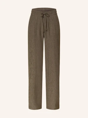 Opus Spodnie Marou Crinkle gruen