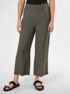 Opus Spodnie - Misha glazing Kobiety wiskoza zielony|czarny wzorzysty,