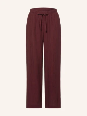 Opus Spodnie Typu Culotte Marou rot CIEMNOCZERWONY