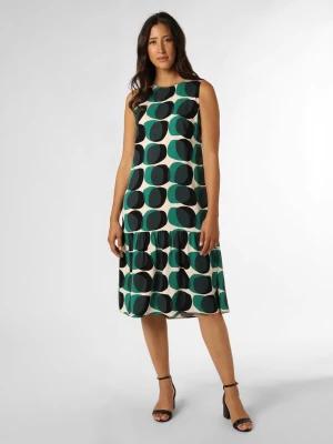 Opus Sukienka damska Kobiety wiskoza wielokolorowy|zielony|biały wzorzysty,