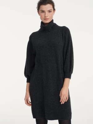 OPUS Sukienka dzianinowa "Wewa" w kolorze czarnym rozmiar: 42