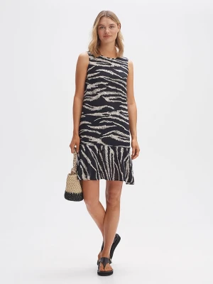 OPUS Sukienka w kolorze czarno-kremowym rozmiar: 38