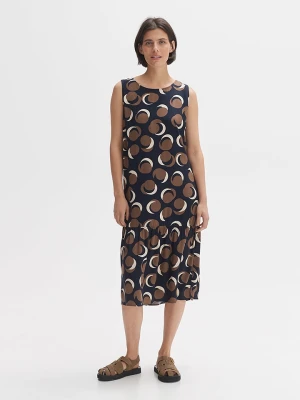 OPUS Sukienka w kolorze granatowo-jasnobrązowym rozmiar: 38
